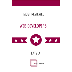 Top The Manifest Web Developers Latvia 2023 Award